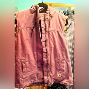 Purple Carhartt Hooded Vest